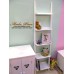 ชั้นวางของ ทรงบันได (Ladder Shelf) สีขาว ขนาด 40 x 25 x 160 ซม. 